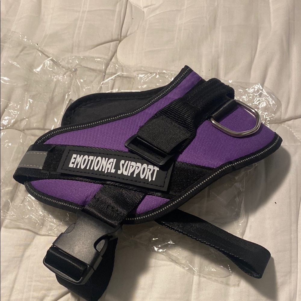 Purple Emotional Support Dog Harness